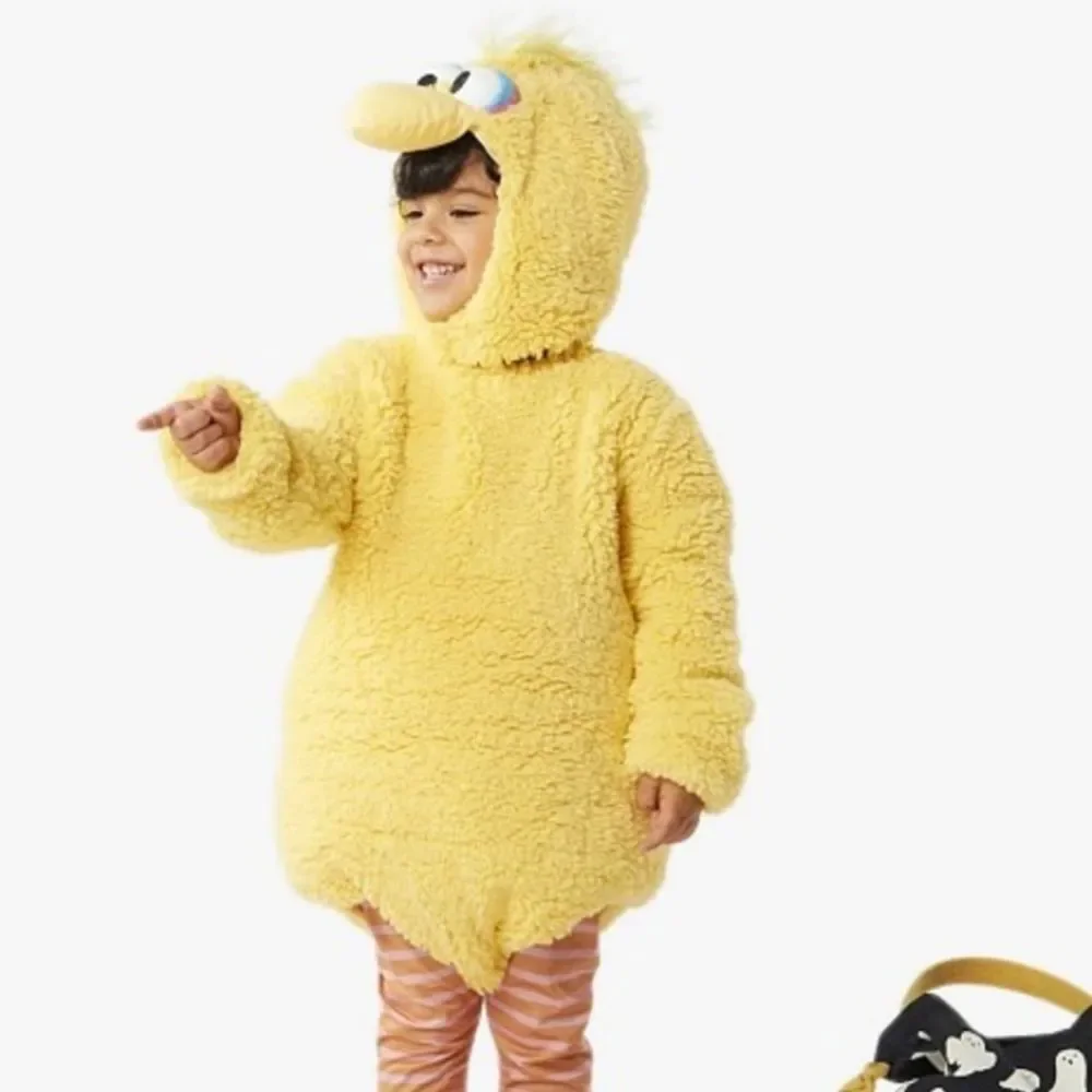 Pottery Barn Kids Sesame Street Yellow Plush Big Bird Costume 2 pieces 7-8y
